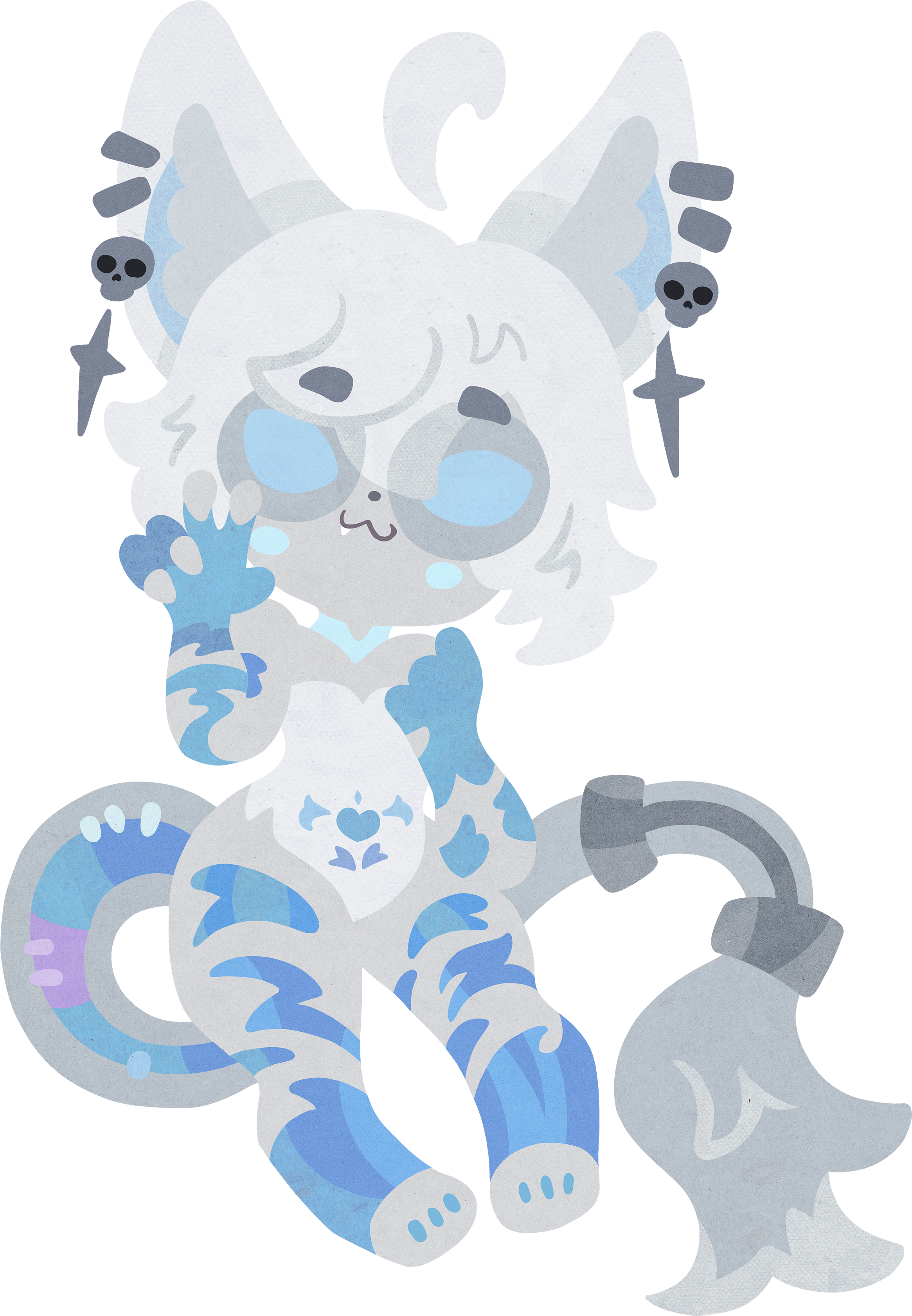 art of one of my fursonas by madame kana