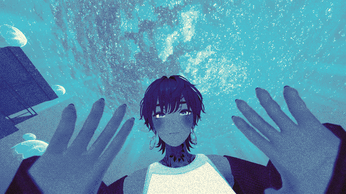 hello i am under de water